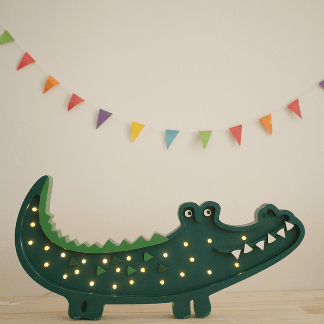 Hovedbilde Little Lights - Krokodille - Papkin Green