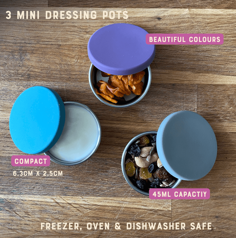 Moonmoon - Småbokser i rustfritt stål - 3pk